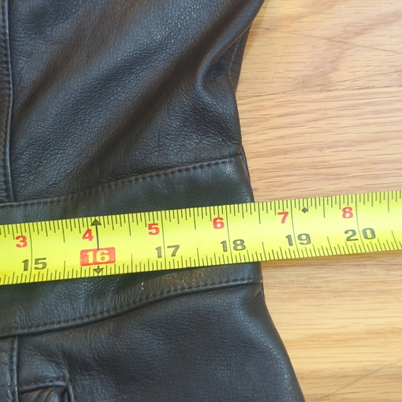 Wilsons Leather brown 3 button jacket Large - Picture 10 of 15